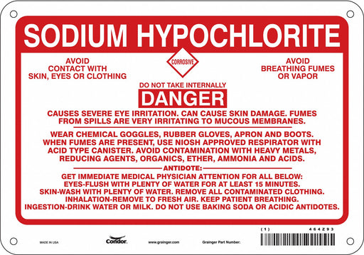 Safety Sign 7 inx10 in Polyethylene