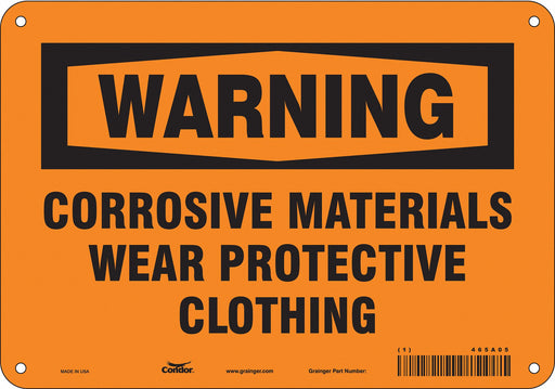Safety Sign 7 in x 10 in Aluminum