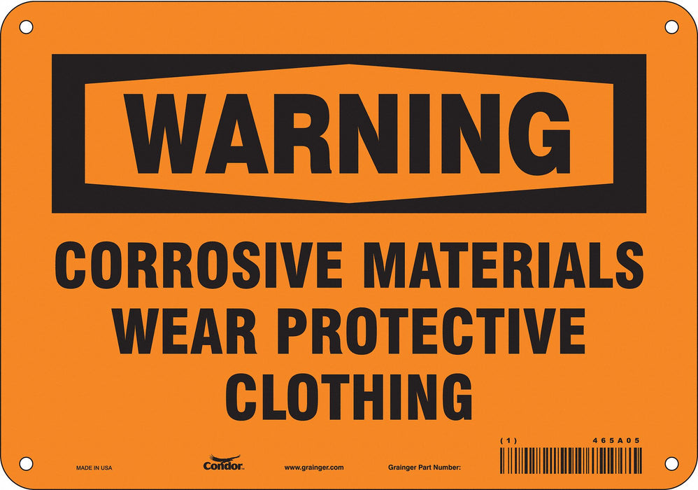Safety Sign 7 in x 10 in Aluminum