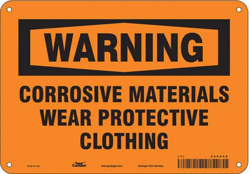 Safety Sign 7 in x 10 in Polyethylene