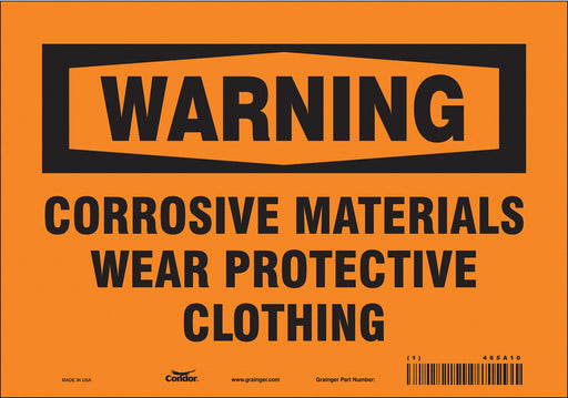 Safety Sign 7 in x 10 in Vinyl