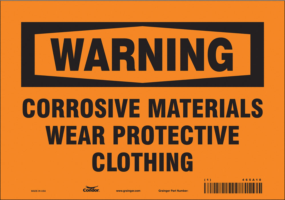 Safety Sign 7 in x 10 in Vinyl