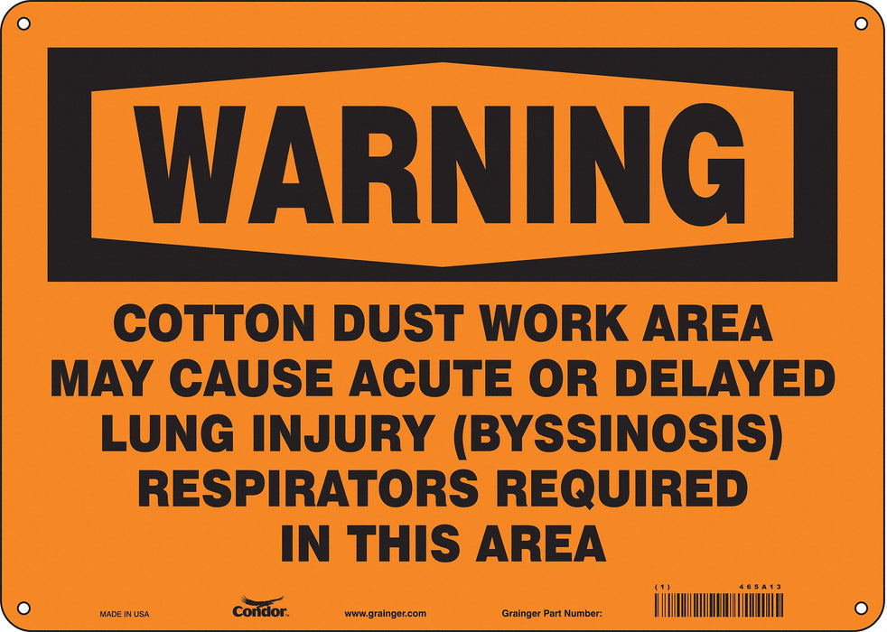 Safety Sign 10 in x 14 in Aluminum