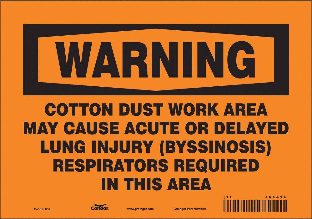 Safety Sign 7 in x 10 in Vinyl
