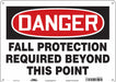 J7712 Safety Sign 10 inx14 in Polyethylene