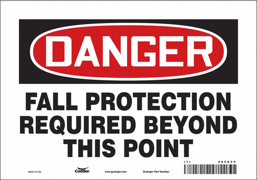 J7712 Safety Sign 7 inx10 in Vinyl
