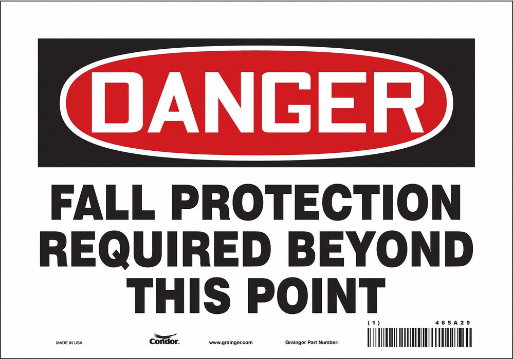 J7712 Safety Sign 7 inx10 in Vinyl