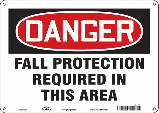 Safety Sign 10 inx14 in Aluminum