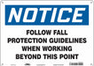 Safety Sign 10 inx14 in Aluminum