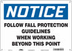 Safety Sign 10 in x 14 in Polyethylene