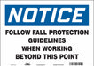 Safety Sign 10 in x 14 in Vinyl