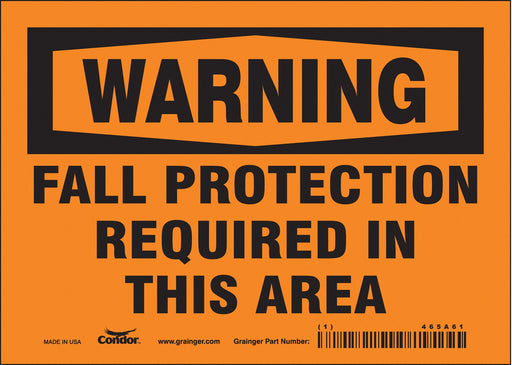 Safety Sign 5 in x 7 in Vinyl