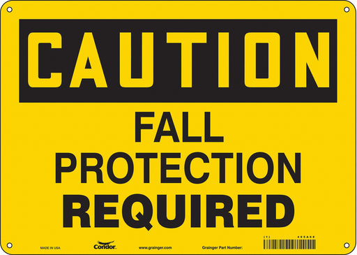 Safety Sign 10 inx14 in Aluminum