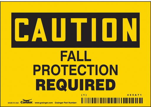 Safety Sign 3.5in x 5in Vinyl