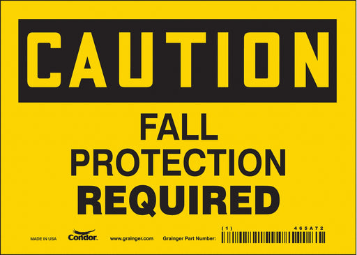 Safety Sign 5 inx7 in Vinyl