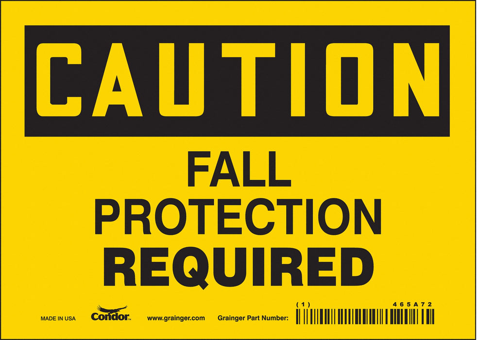 Safety Sign 5 inx7 in Vinyl