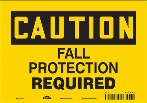 Safety Sign 7 inx10 in Vinyl
