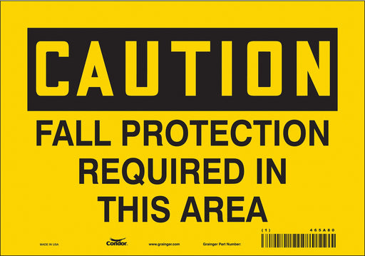 Safety Sign 7 in x 10 in Vinyl