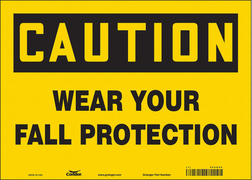 Safety Sign 10 in x 14 in Vinyl