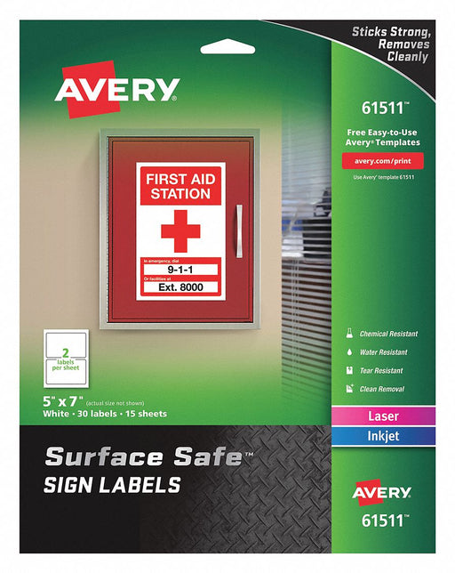 Safety Sign 7 W x 5 PK30