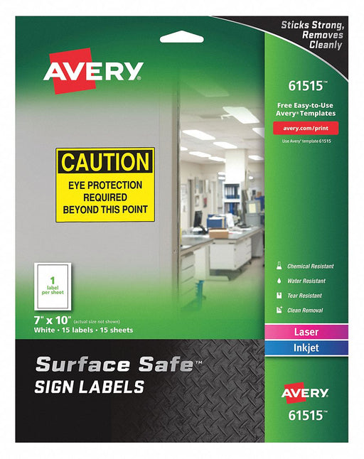 Safety Sign 10 W x 7 PK15