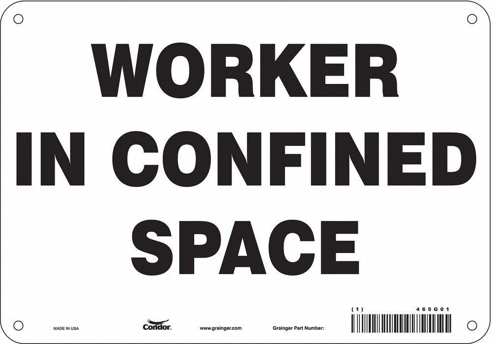 Safety Sign 7 in x 10 in Aluminum