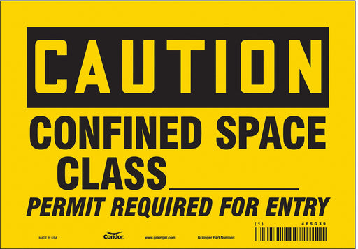Safety Sign 7 in x 10 in Vinyl