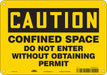 Safety Sign 7 in x 10 in Aluminum