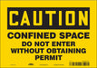 Safety Sign 7 inx10 in Vinyl