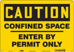 Safety Sign 10 inx14 in Aluminum