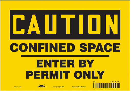 Safety Sign 7 inx10 in Vinyl