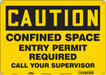 Safety Sign 10 inx14 in Aluminum