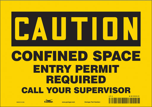 Safety Sign 7 in x 10 in Vinyl