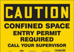 Safety Sign 10 inx14 in Vinyl