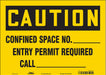 Safety Sign 10 in x 14 in Vinyl