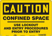 Safety Sign 10 inx14 in Aluminum