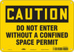 Safety Sign 7 in x 10 in Aluminum