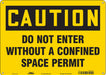 Safety Sign 10 in x 14 in Aluminum