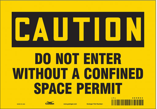 Safety Sign 7 inx10 in Vinyl