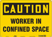 J8713 Safety Sign 10 in x 14 in Aluminum