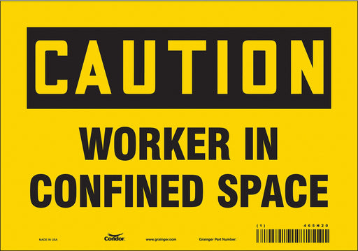 J8713 Safety Sign 7 in x 10 in Vinyl