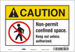 J8714 Safety Sign 7 inx10 in Vinyl