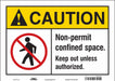 J8714 Safety Sign 10 inx14 in Vinyl