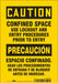Safety Sign 7 inx10 in Vinyl