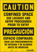 Safety Sign 10 inx14 in Vinyl