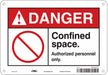 Safety Sign 7 in x 10 in Aluminum
