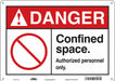 Safety Sign 10 inx14 in Polyethylene