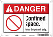 J8721 Safety Sign 7 in x 10 in Aluminum