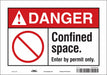 J8721 Safety Sign 7 inx10 in Vinyl
