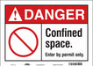 J8721 Safety Sign 10 inx14 in Vinyl